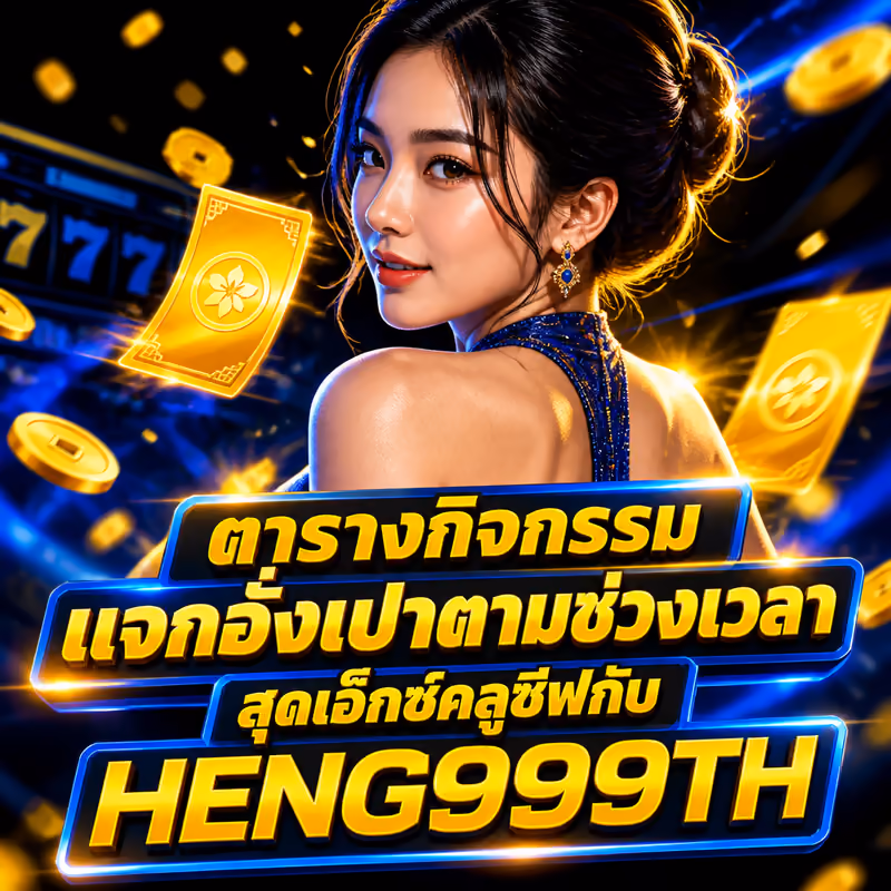 ตารางกิจกรรมแจกอั่งเปาตามช่วงเวลาสุดเอ็กซ์คลูซีฟกับ HENG999TH
