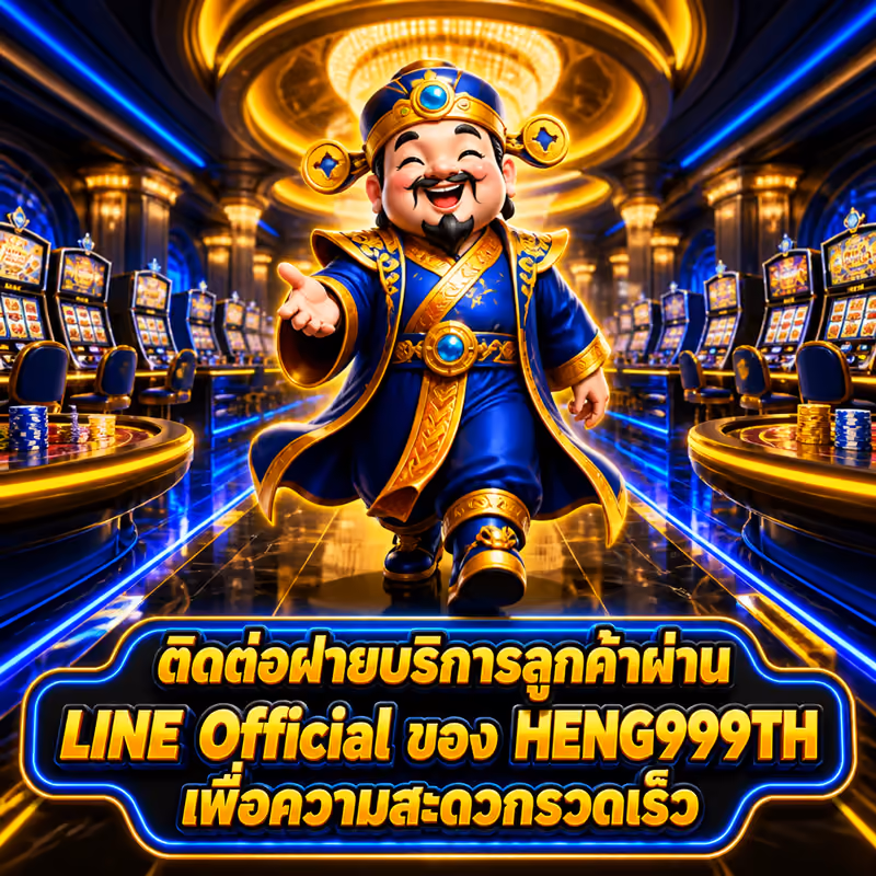 ติดต่อฝ่ายบริการลูกค้าผ่าน LINE Official ของ HENG999TH เพื่อความสะดวกรวดเร็ว